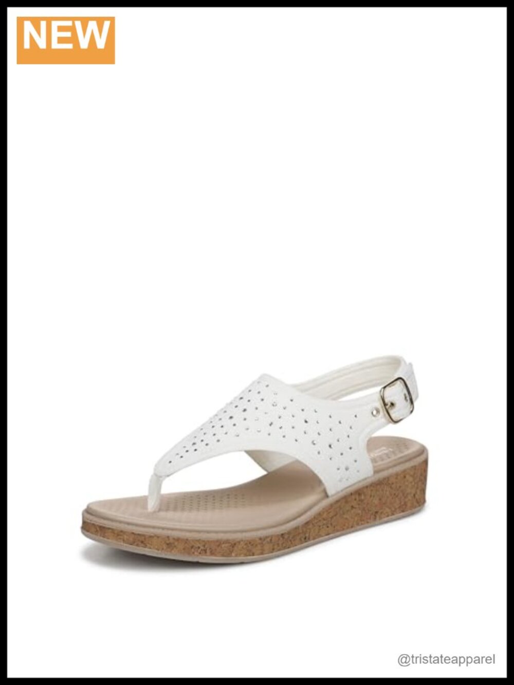 Women's Wedge Thong Sandals with Slingback Strap